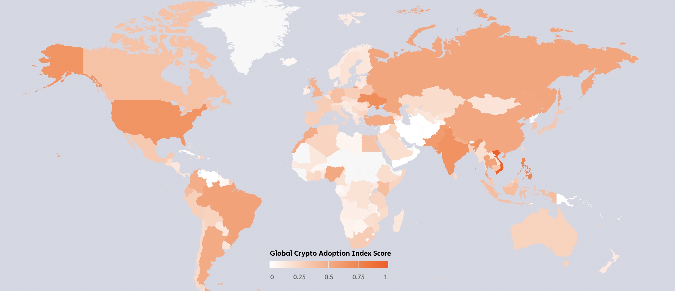 加密货币全球采用指数更新