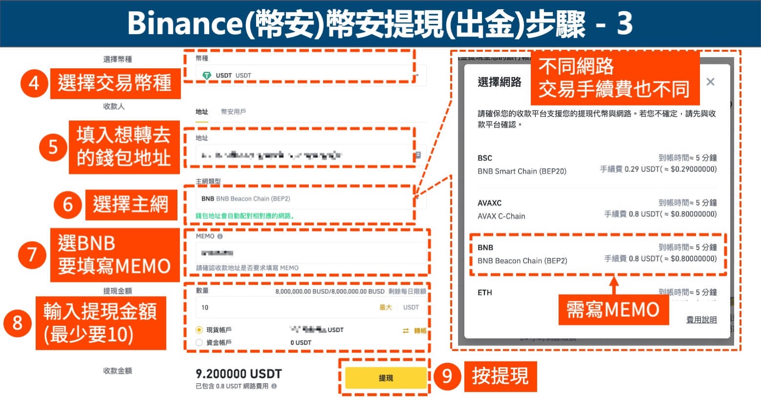 币安钱包交易教学-虚拟货币出金、充值、转帐(图解教学)