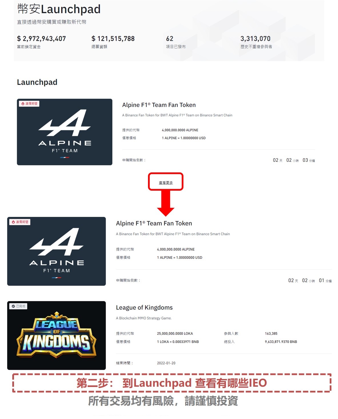 币安ICO如何参加？以币安Binance交易所LaunchPad为例