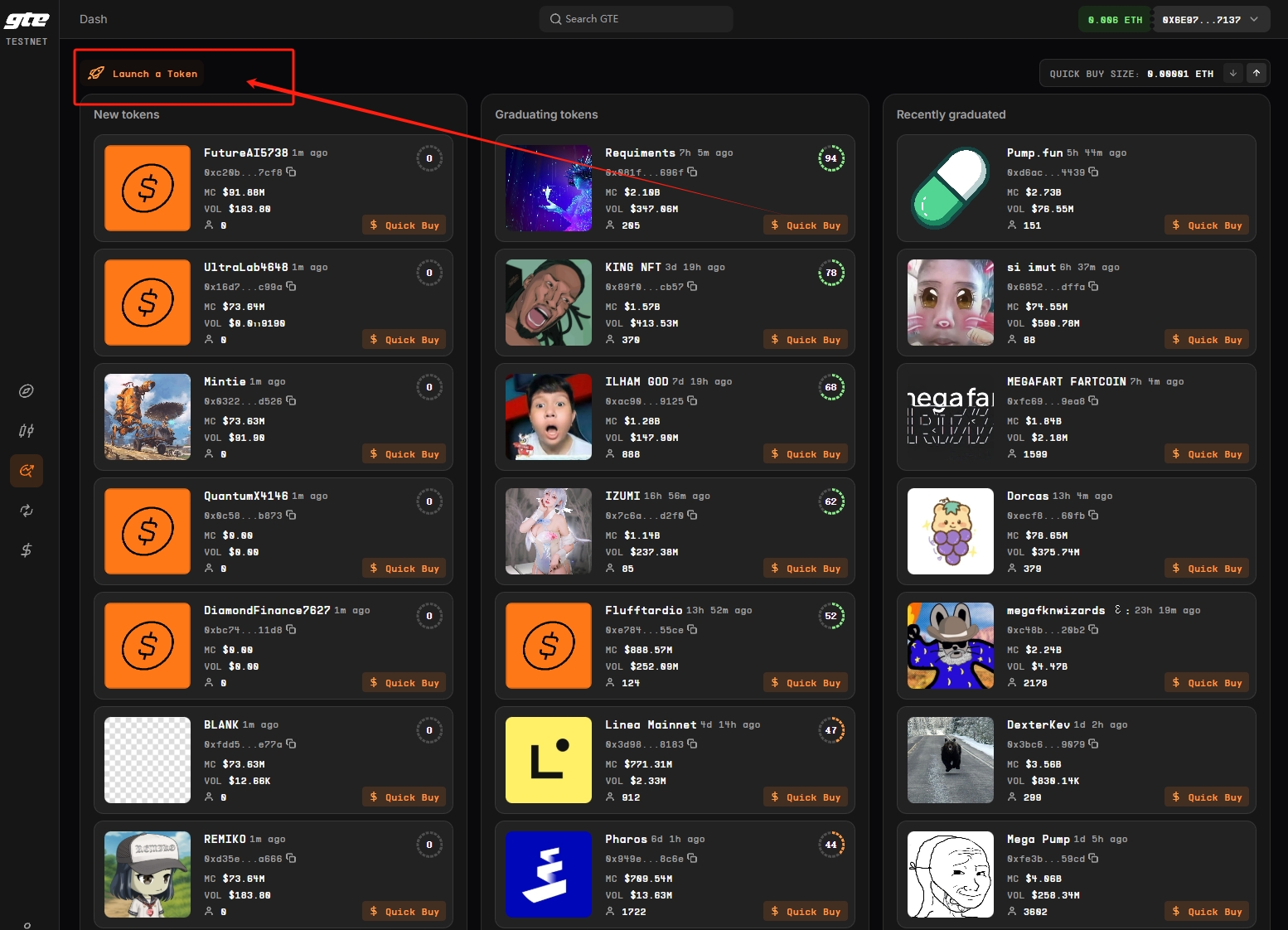 融资3500 万美元GTE测试网交互教程