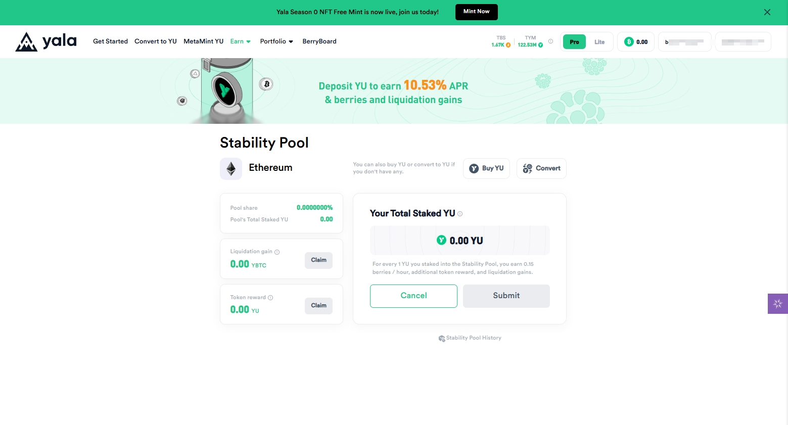 Yala交互教程（存款项目）//已经空投