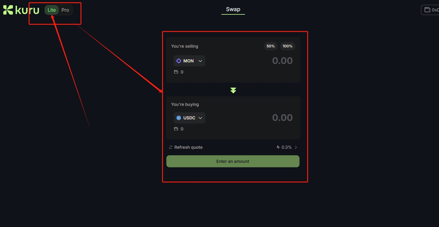 Kuru 测试网0撸,一鱼两吃，同时交互Monad