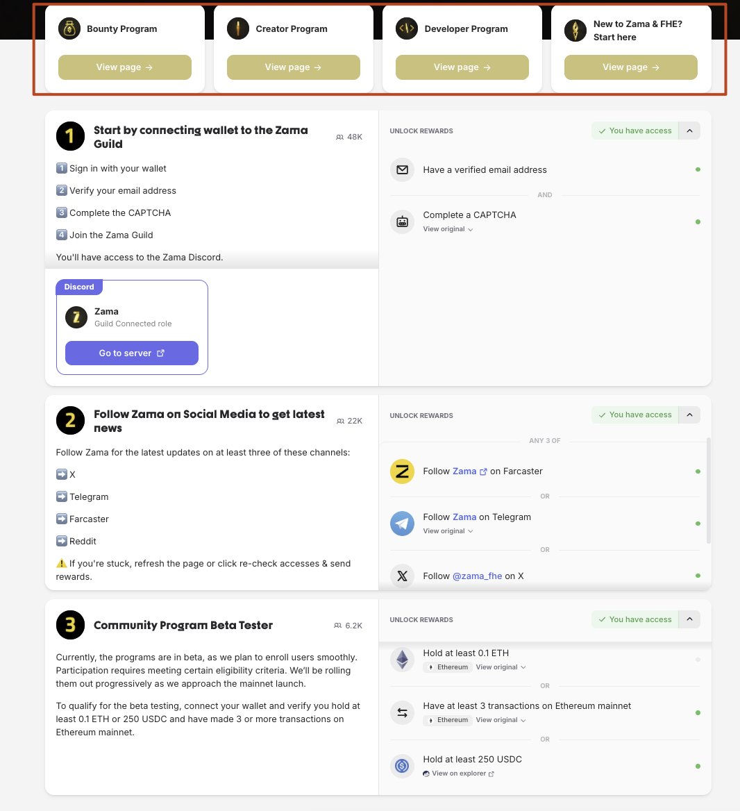 ZAMA测试网交互教程