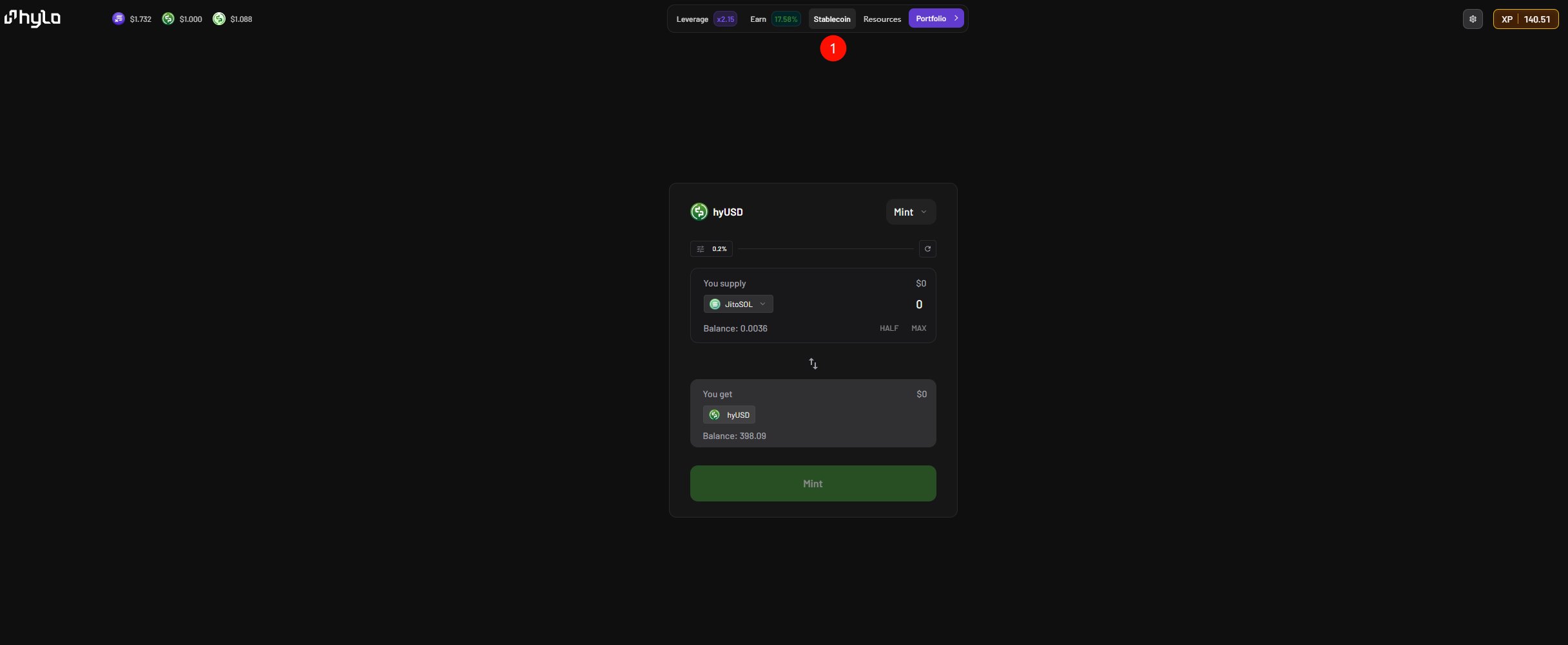 Solana 生态 Defi 项目 Hylo--质押类