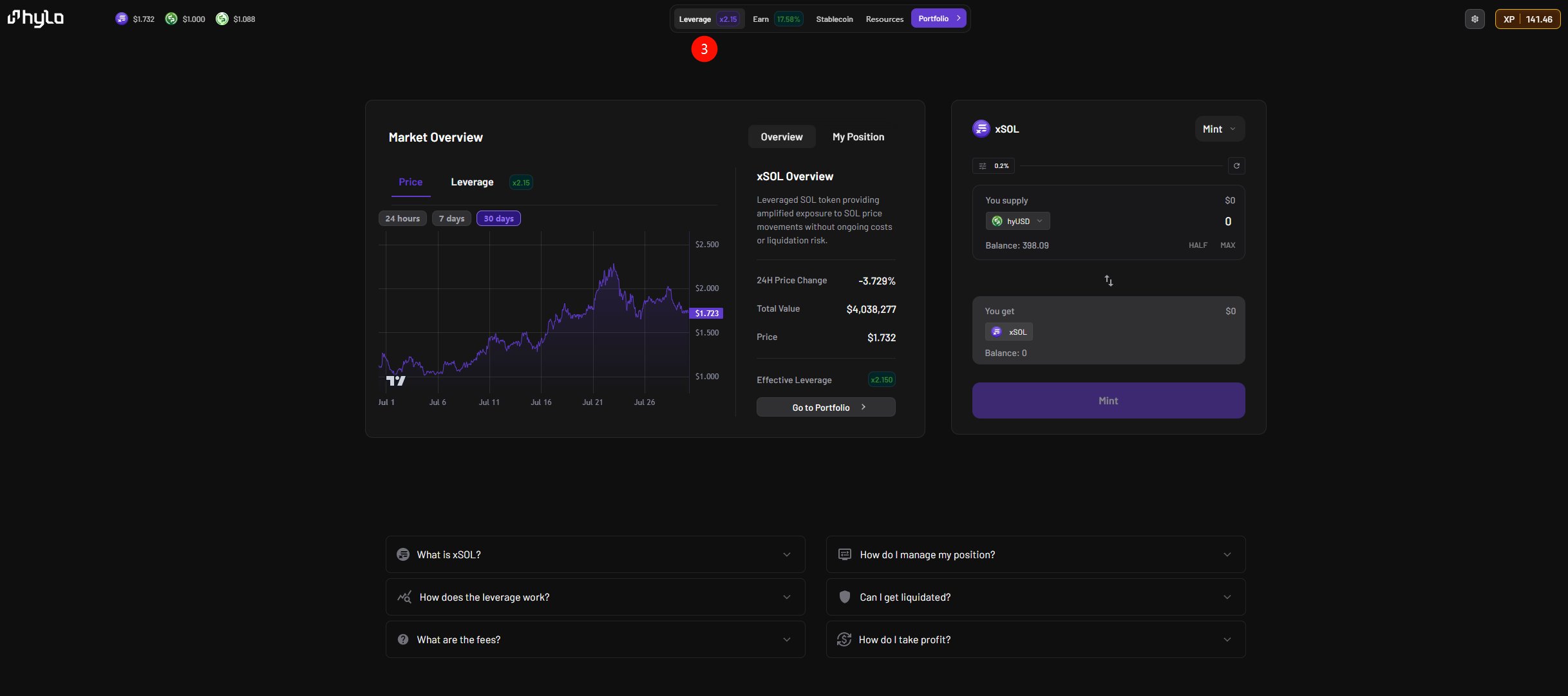Solana 生态 Defi 项目 Hylo--质押类