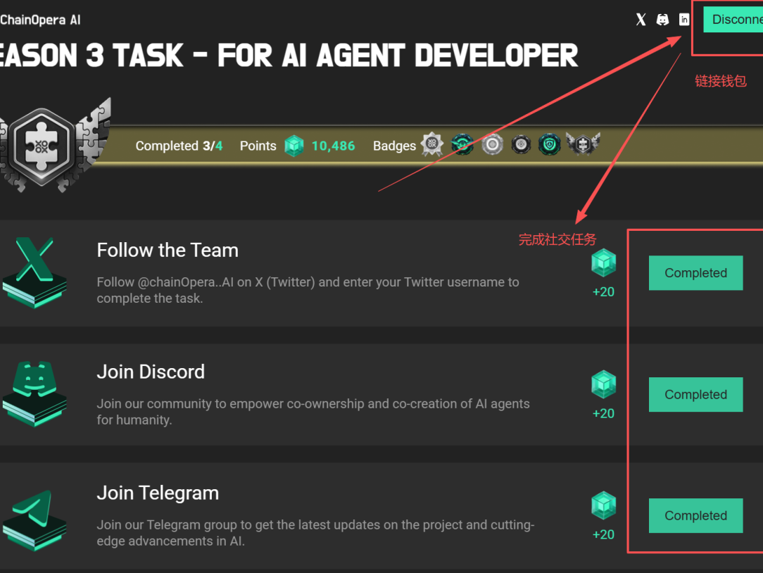 chainopera 第三季空投活动